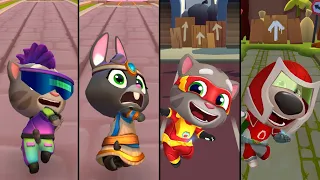 Talking Tom Time Rush : Cyber Tom Vs Mythic Becca Vs Super Tom Vs Red Flame Ben Gameplay