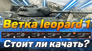 ОБЗОР ВЕТКИ Leopard 1 |  Стоит ли качать? | wot blitz