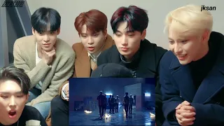 ATEEZ reaction to BTS (방탄소년단) '불타오르네 (FIRE)' Official MV