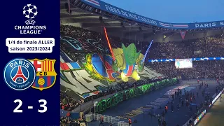 🔴🔵PARIS SG 2-3 FC BARCELONE🟡🔴 : Tifo Star Wars 1/4 de finale ALLER de la Ligue des champions 23/24⭐