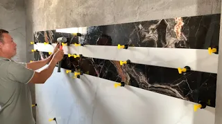 Precision Ceramic Tile Construction Technique For Bathroom Wall On Concrete Surface - Brick120x120cm
