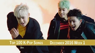 [TOP 100] K-POP SONGS CHART – DECEMBER 2016 WEEK 1