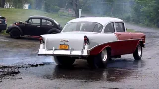 1956 Chevy pro street burnout