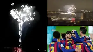 PSG Fans Set Off Fireworks At Barcelona Team Hotel At 5am