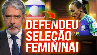 BONNER E TV GLOBO PASSAM VERGONHA TENTANDO DEFENDER A SELEÇÃO FEMININA. VEJA A MINHA RESPOSTA!