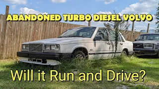 ABANDONED Turbo Diesel Volvo 740 D24t - Will it Run and Drive?