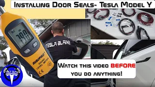 Installing Door Seal Strip Kit on my Tesla Model Y Long Range AWD Dual Motor! Did it help???