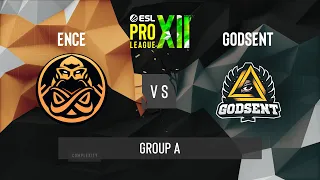 CS:GO - ENCE vs. GODSENT [Mirage] Map 1 - ESL Pro League Season 12 - Group A - EU