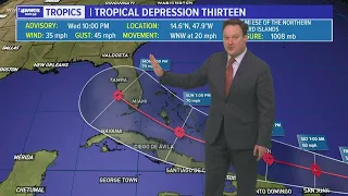 Eye on Tropics: Tropical Depression 13 forms in Atlantic