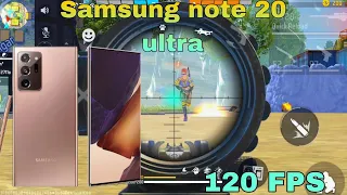 Samsung note 20 Ultra 5G Free Fire gameplay In 120 Fps || 12 | 256