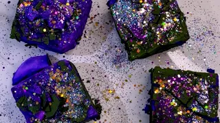 Purple Crusty, Dusty BSN Dyed Blocks 💜🤩 | Gym Chalk ASMR | So Satisfying