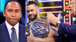 Stephen A. Smith Confronts Roman Reigns For Beating Up His OWN Family