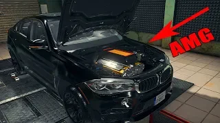 ПОСТАВИЛ AMG ДВИГАТЕЛЬ В BMW X6M - РЕЗУЛЬТАТ! - CAR MECHANIC SIMULATOR 2018