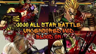 JoJo All Star Battle - Мод на кровь | Uncensored Mod (Blood on) | JoJo ASB Red Blood mod