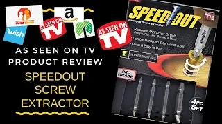 SpeedOut Screw Extractor | As Seen On TV Product Review