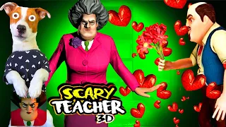 Свидание со Злой Училкой ► Scary Teacher 3D - Valentine's Special ► Полное прохождение