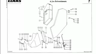 Claas Dominator 68 parts catalog