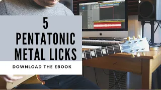 Five pentatonic metal licks in E minor