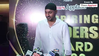 Harbhajan Singh Red Carpet Entry At times Applaud Inspiring Leaders Award 2023 #tatrends #bollywood