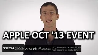 Apple Special Event Oct 2013 as Fast As Possible