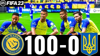 FIFA 23 - MESSI, RONALDO, MBAPPE, NEYMAR, ALL STARS | AL NASSR 100-0 AL HILAL | KINGS CUP FINAL |