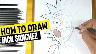 How to Draw Rick Sanchez |Easy  Step-by-Step Tutorial