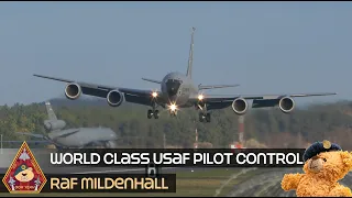 KC-135 PILOT SHOWS OFF SKILL AND CONTROL • CLEARED FOR THE OPTION • BEST USAF PILOTS RAF MILDENHALL