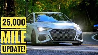 25,000 mile 2022 Audi 8Y S3 update! The Quick, The Quirks, & The Future plans
