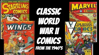 Classic World War II Comics From 1940s Part 1 Superman, Captain Marvel, Sub Mariner, Captain America