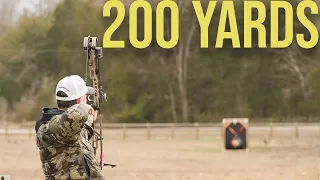 Can a standard hunting bow shoot 200 Yards?  Yes... the answer is yes!