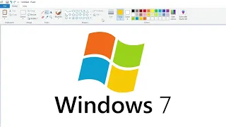 How to draw the Windows 7 logo using MS Paint | How to draw on your computer