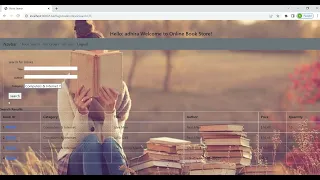 Online book store presentation