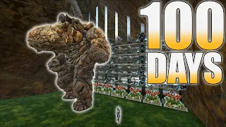 We Survived 100 Days In Crystal Isles Best Rathole! | Ark PvP Full Wipe