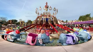 Dumbo The Flying Elephant at Disneyland Paris 2023 - Full POV Ride Experience - Fantasyland