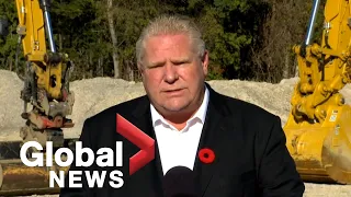 Ontario Premier Doug Ford says Bradford Bypass construction will generate 700 jobs per year | FULL