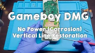 Nintendo Gameboy DMG No Power - Corroded Terminal/Vertical Line Fix - Handheld 02 of 47