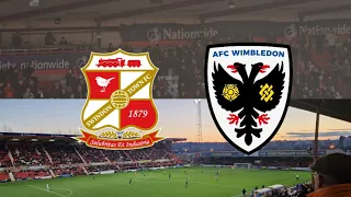 DONS Stretch to 8 game Unbeaten League Run. Swindon Town V AFC Wimbledon. EFL L2. 10.12.22.