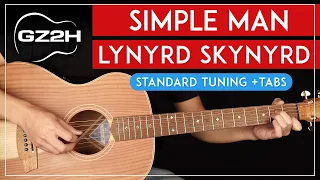 Simple Man Guitar Tutorial Lynyrd Skynyrd Guitar Lesson |Standard Tuning + Solo + TAB|