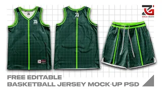 HOW TO MAKE JERSEY DESIGN (FREE BASKETBALL JERSEY SET MOCK-UP)