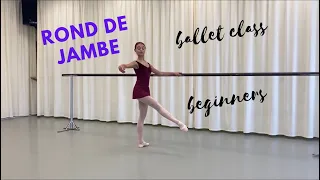 https://www.primaballetclass.com   Rond de Jambe - Bar - Beginners