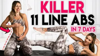 KILLER 11 LINE ABS 🔥 Belly Fat Burn in 7 Days | 5 min Workout