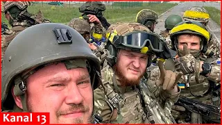 The footage of fighters of the "Free Russia" legion advancing with vehicles on the roads of Belgorod