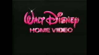 Walt Disney Home Video Ident and Warning - Shown on Lady And The Tramp VHS | Disney Home Video 1990