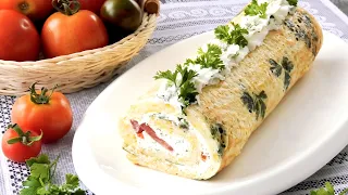 Очень вкусный Кабачковый рулет Быстро и легко👌