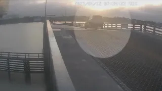 Car caught on video jumping drawbridge