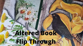 Altered Book Flip Through With Breakdown of Techniques