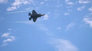 F-2 and F-35B aerobatic maneuvers