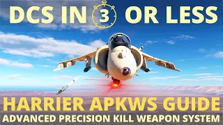 DCS Harrier APKWS Tutorial - AV8B Laser Guided Rockets - DCS in 3 Or Less