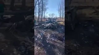 «Трошки не доїхали».Розбиті танки РФ.