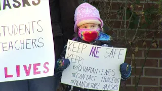 Roanoke County parents show support for mask mandate as school board avoids vote